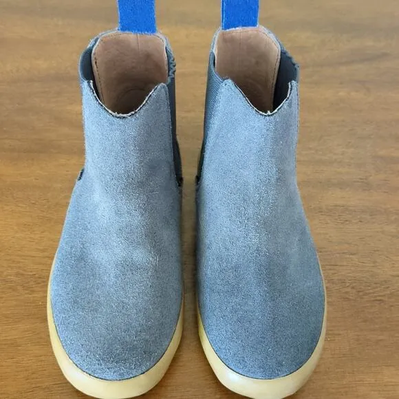 Mini Boden Grey Suede Chelsea Boots - Kids | Ankle boots| Size: euro 28 -  US 11