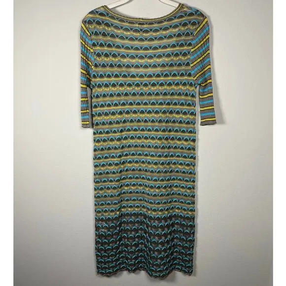 Missoni Vintage Mercerized Crochet Knit Dress Size Medium