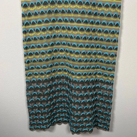 Missoni Vintage Mercerized Crochet Knit Dress Size Medium