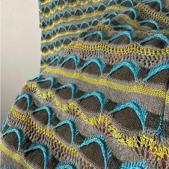 Missoni Vintage Mercerized Crochet Knit Dress Size Medium