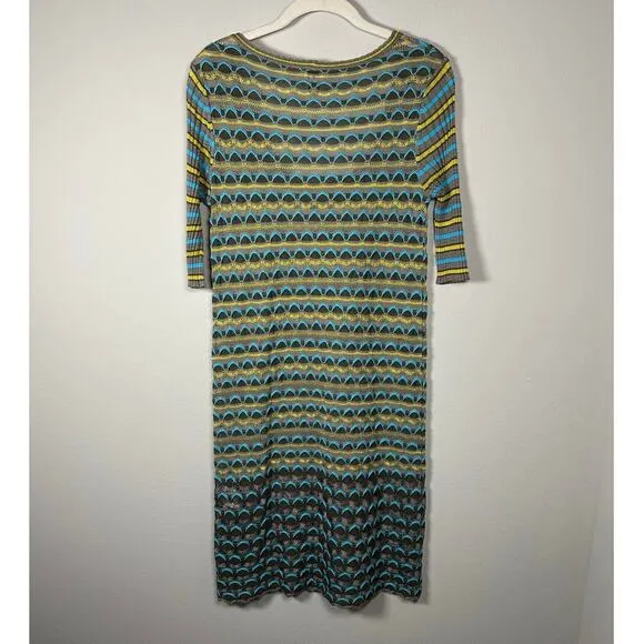 Missoni Vintage Mercerized Crochet Knit Dress Size Medium