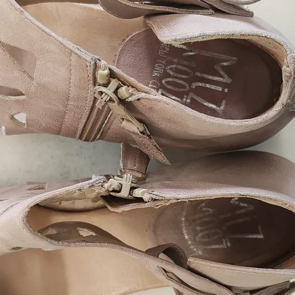 Miz Mooz - Leather Cutout Sandals - Current - Pearl