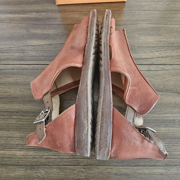 Miz Mooz Leather Sandals Found Rust Women’s 9.5W