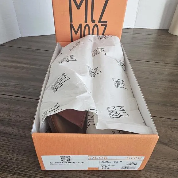 Miz Mooz Leather Sandals Found Rust Women’s 9.5W