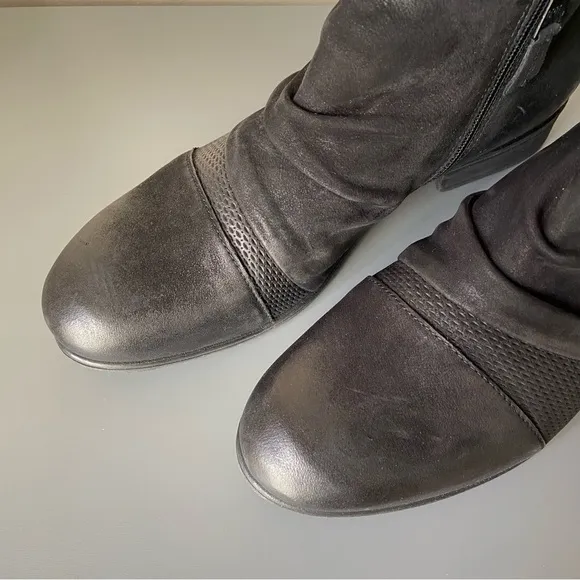 Miz Mooz Leather Side Zip Ankle Boots​