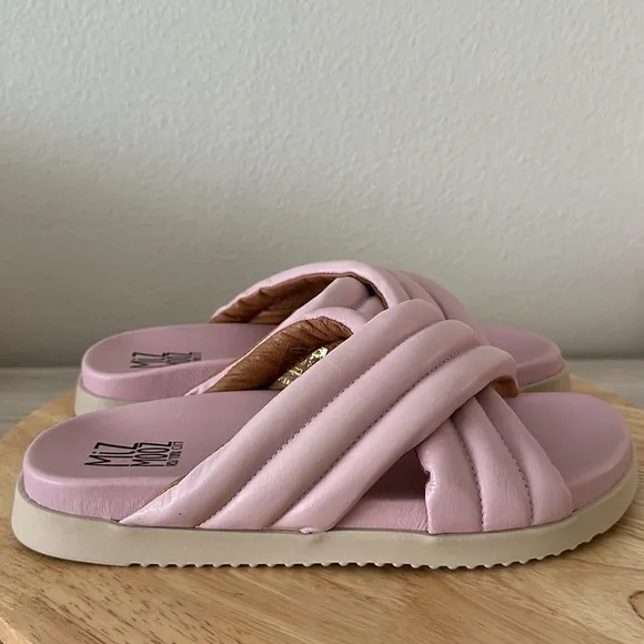 Miz Mooz Leather Slide Sandals - Marinella