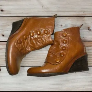 Miz Mooz Womens Nimah Brandy Leather Ankle Boots EUR 41 (9.5-10)
