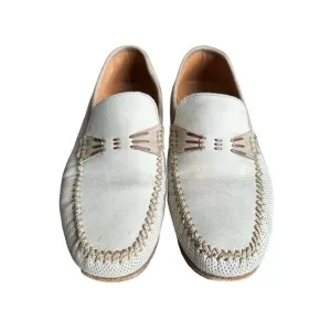 Moreschi Italy Men’s Size 10 Tan Soft Nubuck Leather Loafers Flats Shoes #S108-6