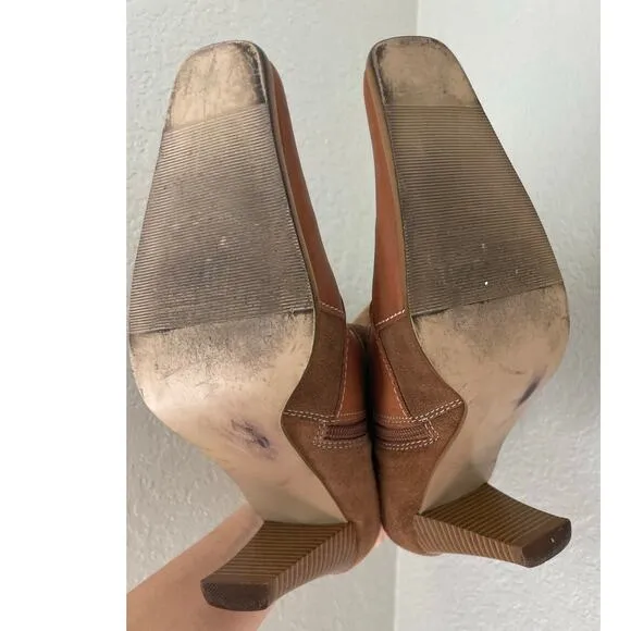 Mossimo Y2K Leather patchwork side zip boots ladies 7