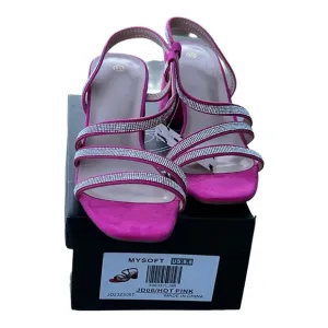 My Soft Women’s Strappy low Chunky Block heel Sandals Size 8 1/2.