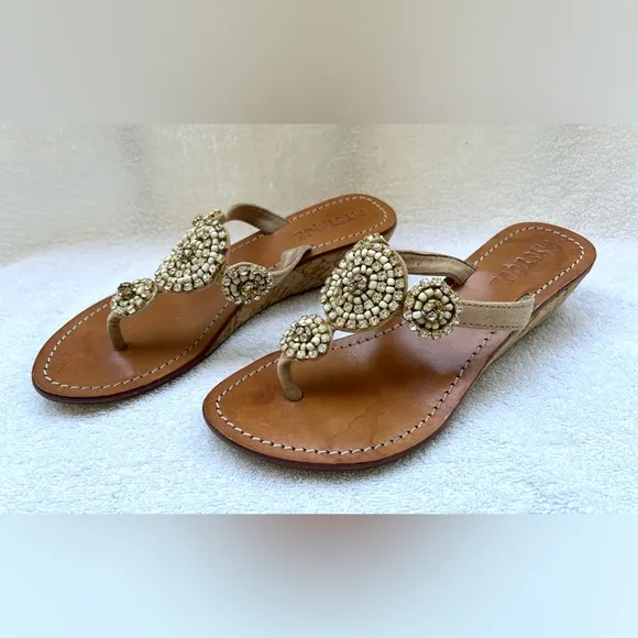 Mystique Wedge Sandals - size 6