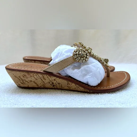 Mystique Wedge Sandals - size 6