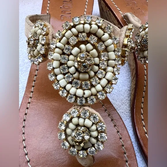 Mystique Wedge Sandals - size 6