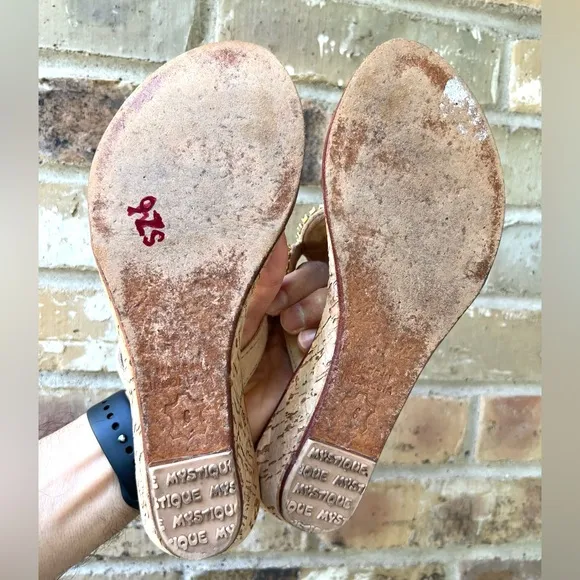 Mystique Wedge Sandals - size 6