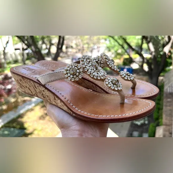 Mystique Wedge Sandals - size 6