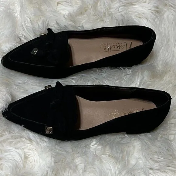 Nanette Lapore Frankie Black Suede Ballet Flat Size 6