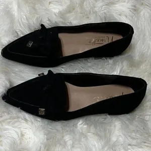 Nanette Lapore Frankie Black Suede Ballet Flat Size 6