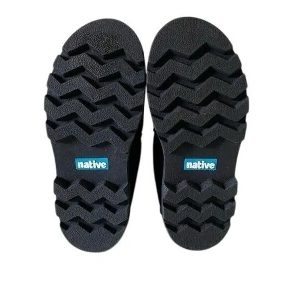 Native Kensington Treklite Boots Kids 10 Black Chelsea Water Resistant NWOT‎