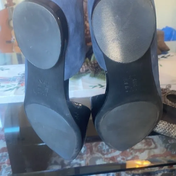 Naturalizer Audra navy patent/suede flats size10