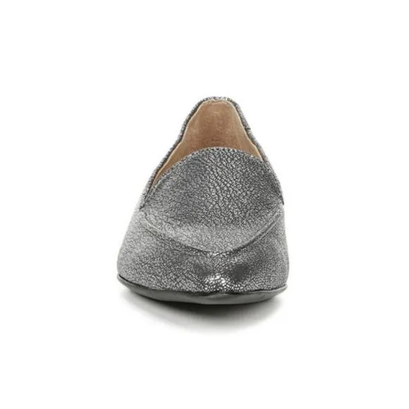 Naturalizer Haines Silver Flats Loafers Size 6.5M NWOB