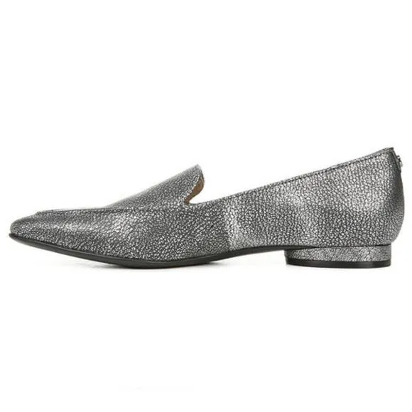 Naturalizer Haines Silver Flats Loafers Size 6.5M NWOB