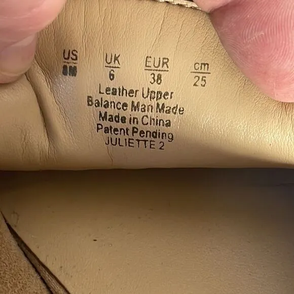 Naturalizer Juliette 2 Tan Suede Penny Loafer Flats Sz 8M