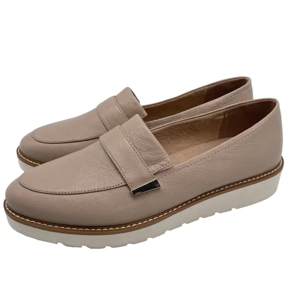 Naturalizer Womens Shoes Adiline Loafers Sz 11 Tan Leather Neutral Flat Comfort