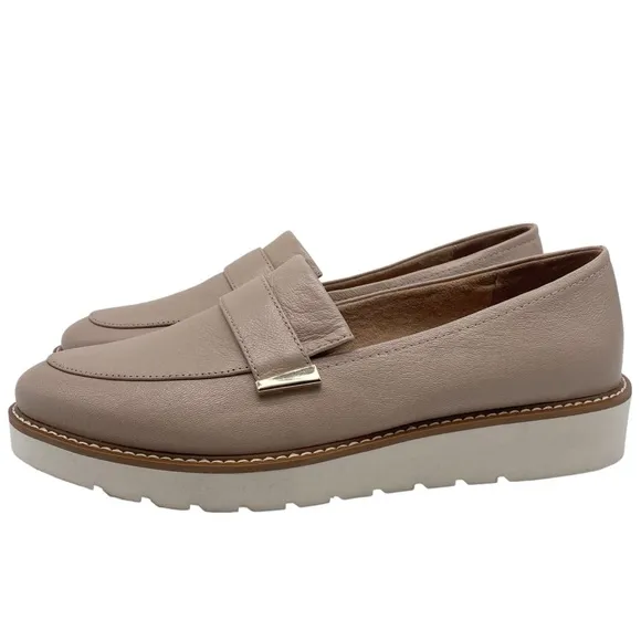 Naturalizer Womens Shoes Adiline Loafers Sz 11 Tan Leather Neutral Flat Comfort