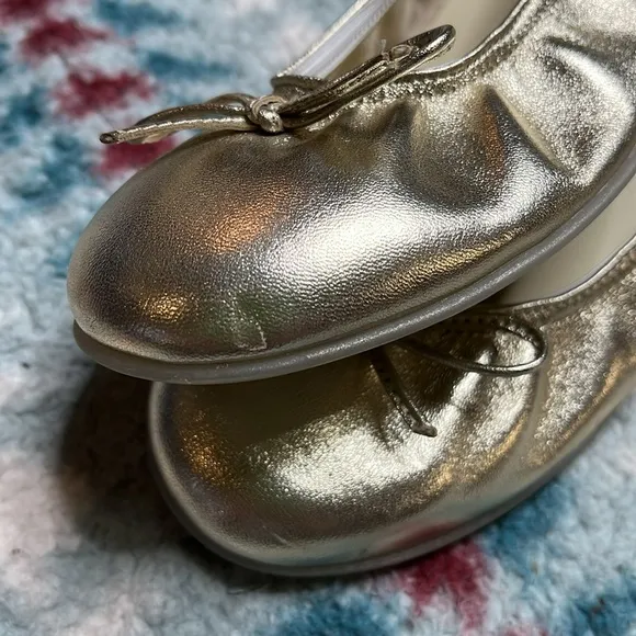Naturino platinum ballet flats
