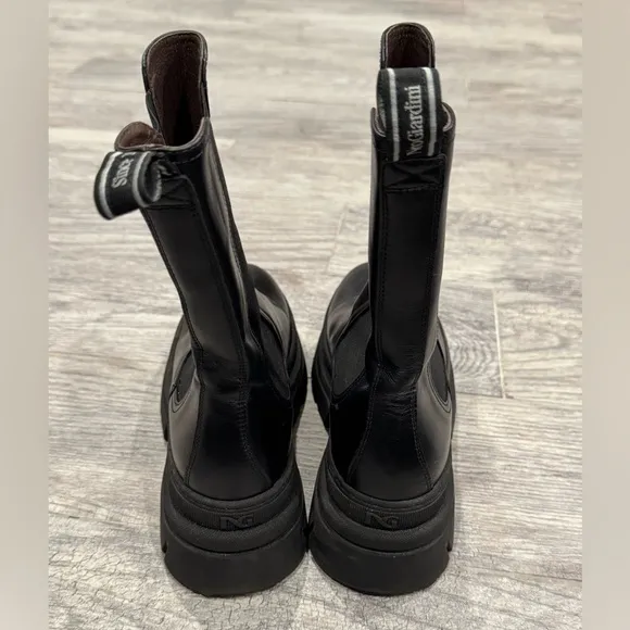Nero Giardini black leather Chelsea boots