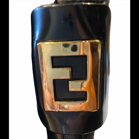 ⭐️Never Worn⭐️Fendi Monogram Blk &amp; Gold Rain Boots
