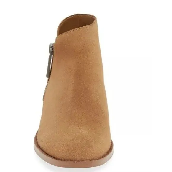 New 1.state Rosita Bootie Boots Leather Suede Sesame Brown size 8.5 9 9.5 M $139