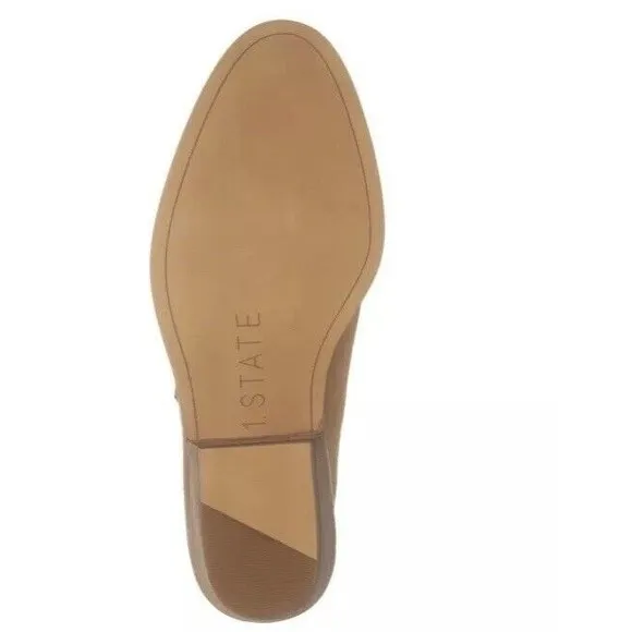 New 1.state Rosita Bootie Boots Leather Suede Sesame Brown size 8.5 9 9.5 M $139