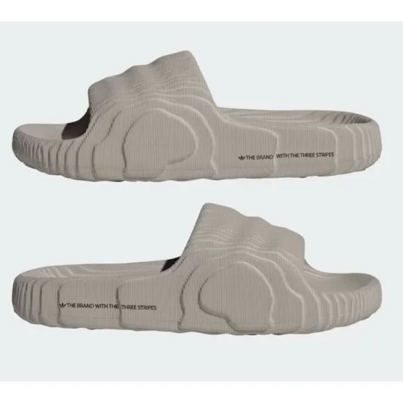 NEW Adidas Adilette 22 Slides HQ4670 Size 11 Light Brown