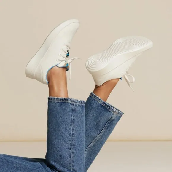 NEW ALLBIRDS Wool Runner 2 Women’s SIze 5 Natural white/NZ blue