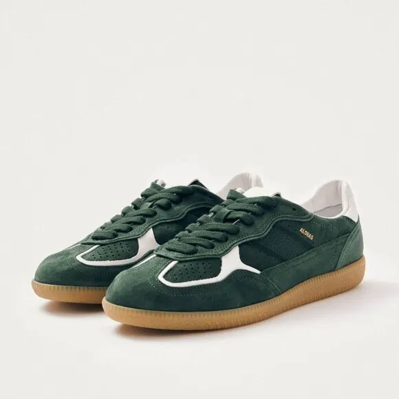 NEW ALOHAS Tb.490 Men's Leather Suede Sneakers Rife Forest Green Size 8