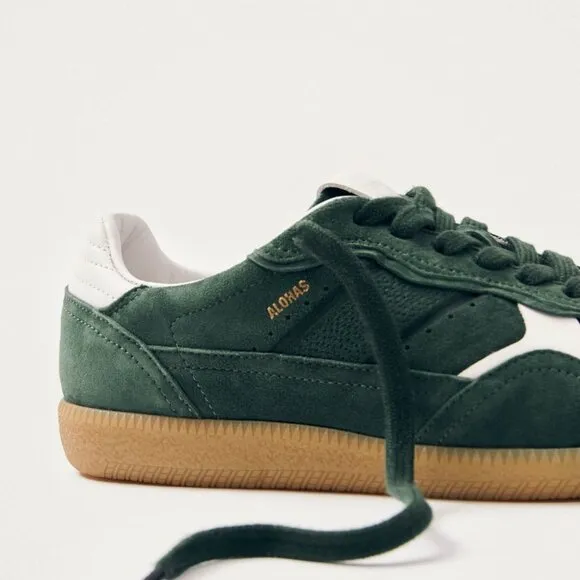 NEW ALOHAS Tb.490 Men's Leather Suede Sneakers Rife Forest Green Size 8