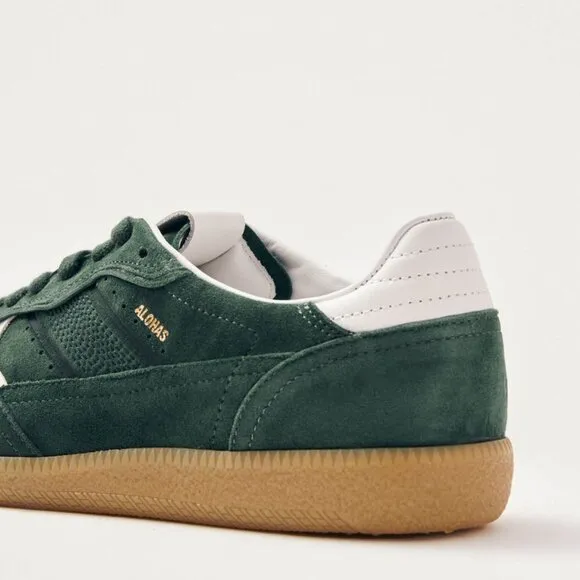 NEW ALOHAS Tb.490 Men's Leather Suede Sneakers Rife Forest Green Size 8