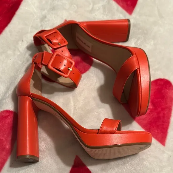 New Antonio MelaniCaci Leather Ankle Wrap Dress Sandals