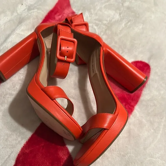 New Antonio MelaniCaci Leather Ankle Wrap Dress Sandals