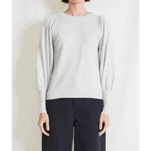NEW APIECE APART eco dewi puff sleeve crew top in grey