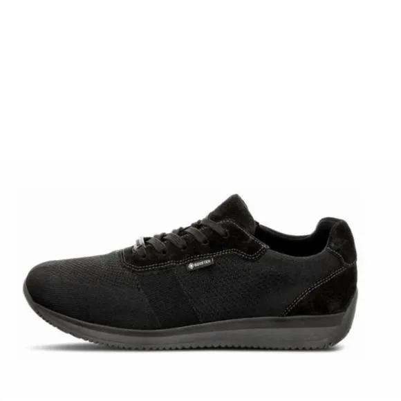 NEW ARA men's logan knitted sneaker in black