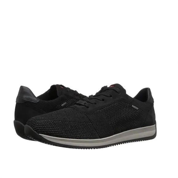 NEW ARA men's luca knitted sneaker in black