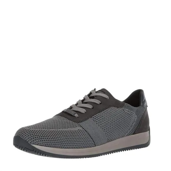 NEW ARA men's luca knitted sneaker in grey