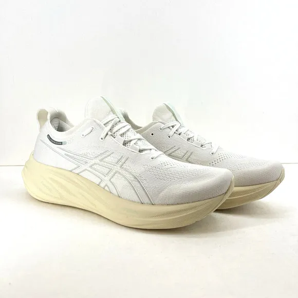 NEW Asics Gel-Nimbus 26 Mens 11.5 Running Shoes White Cushioned Athletic Sneaker