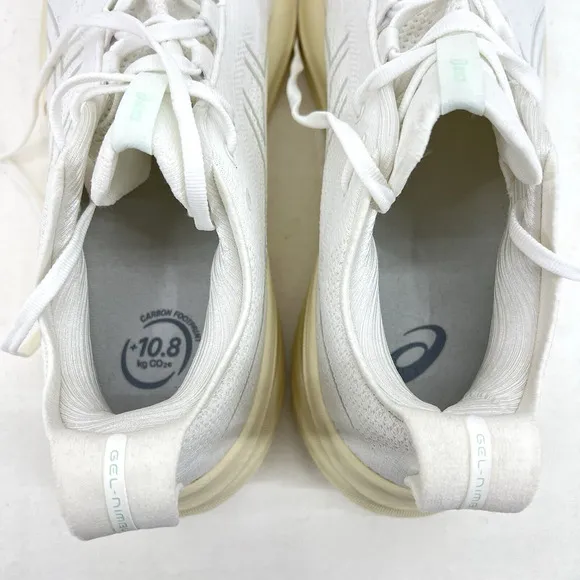 NEW Asics Gel-Nimbus 26 Mens 11.5 Running Shoes White Cushioned Athletic Sneaker