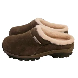 NEW BEARPAW Suzanne Suede Mule US Women's 7 Slides Slip on