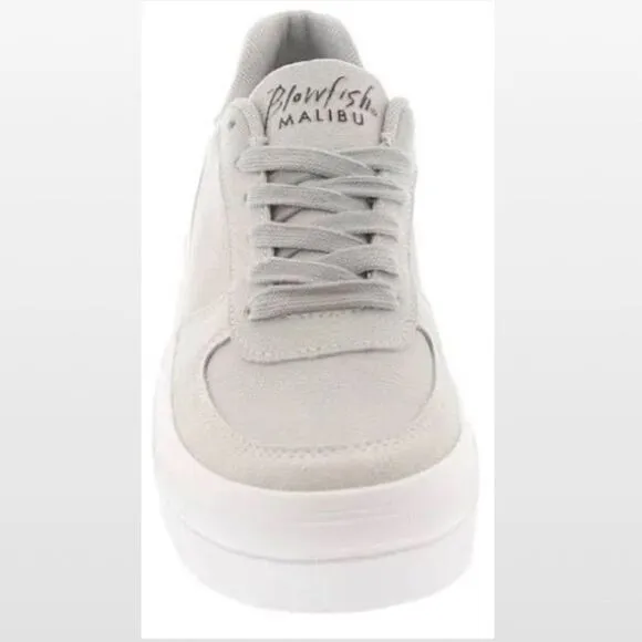 New Blowfish Shoes Womens Sideout Platform Light Grey &amp; Silver Sneakers Size 8.5