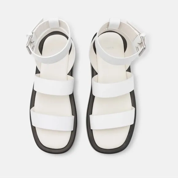 New! BOSS “Scarlet” Chunky Gladiator Leather Platform Sandals