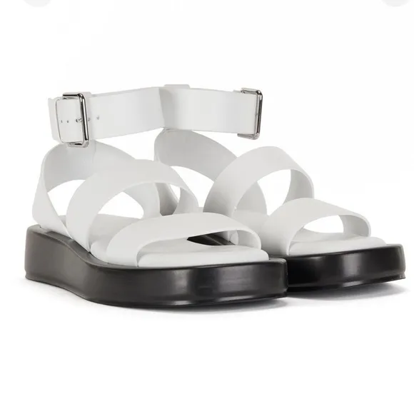 New! BOSS “Scarlet” Chunky Gladiator Leather Platform Sandals